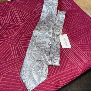 New nwt gray paisley Tie Enlision